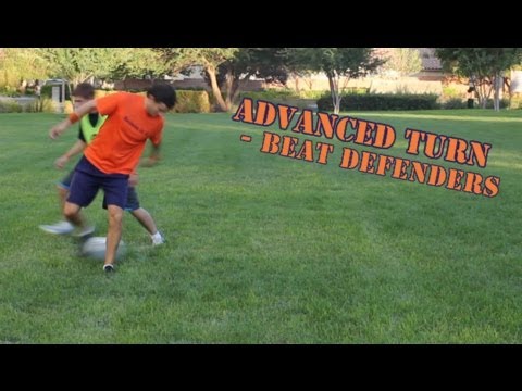Soccer MOVES * How to do an Advanced Turn on a Defender - Online Soccer Academy