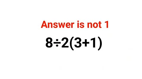 8÷2(3+1) The answer is not 1. Many got it wrong!  Ukraine Math Test #math #percentages #ukraine