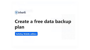 Create a free Data Backup Plan with SafeKey Mobile