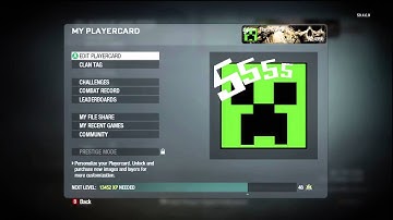 MINECRAFT BEST CREEPER EMBLEM IN BLACK OPS
