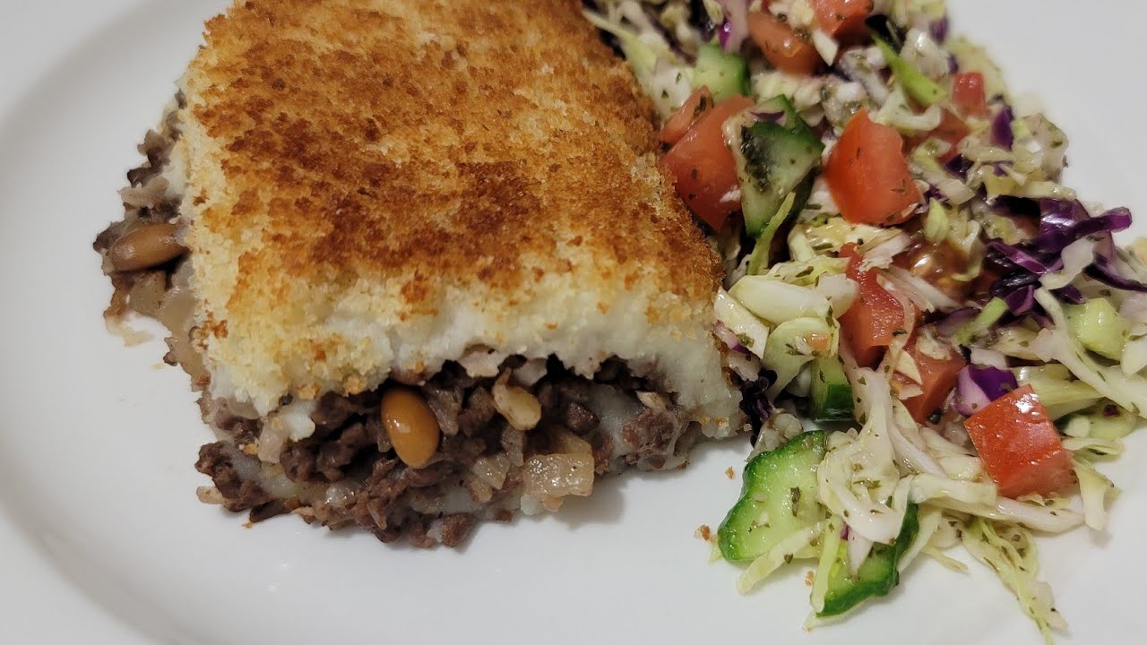 Как приготовить ливанскую картофельную запеканку-суфле с мясной начинкой