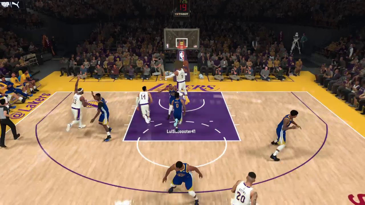 Free throw line dunk jumping over a defender YouTube