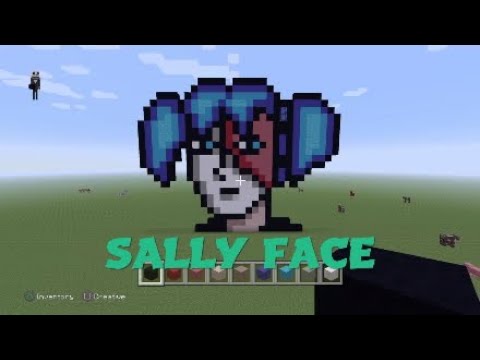 Minecraft Pixel Art: Sally Face Tutorial. - YouTube