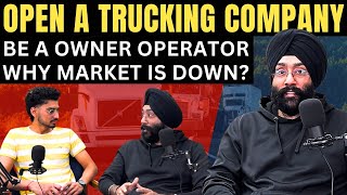 How to Open a trucking company in canada |Owner operator | Double brokerage | Market these days