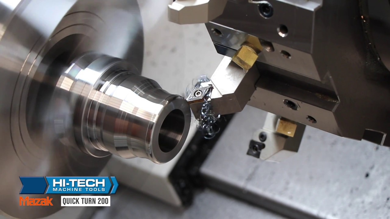 Mazak Quick Turn 200 - Demo 1 - YouTube