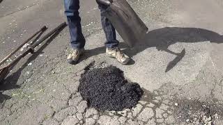 Repair a Pothole with Cold Asphalt