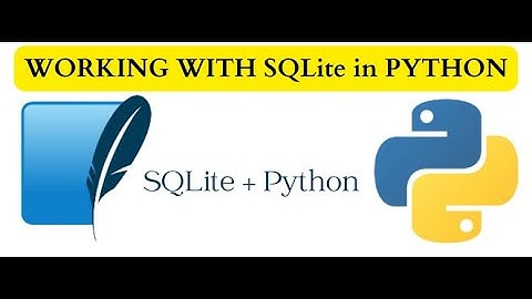 Working with SQLite databases in Python!