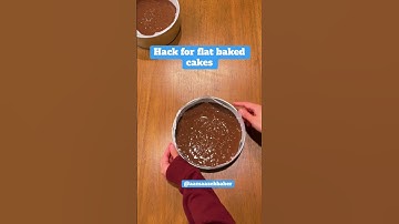 How to Bake Cakes with Flat Tops | Easy Baking Hack for Perfect Cake Layers! 🎂✨” #bakingtips #cake