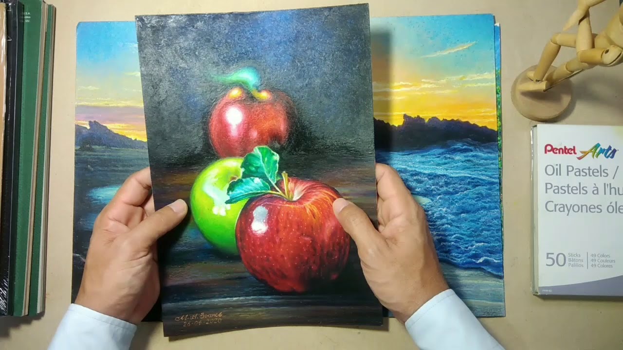 Papéis para pintura giz pastel oleoso/ aula 01.