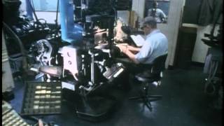 Newspaper Production Linotype Fleet Street Typesetting Reporting London 1982