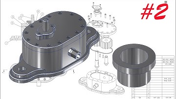 Học inventor cơ bản: Vẽ bơm dầu bằng inventor - Part 2