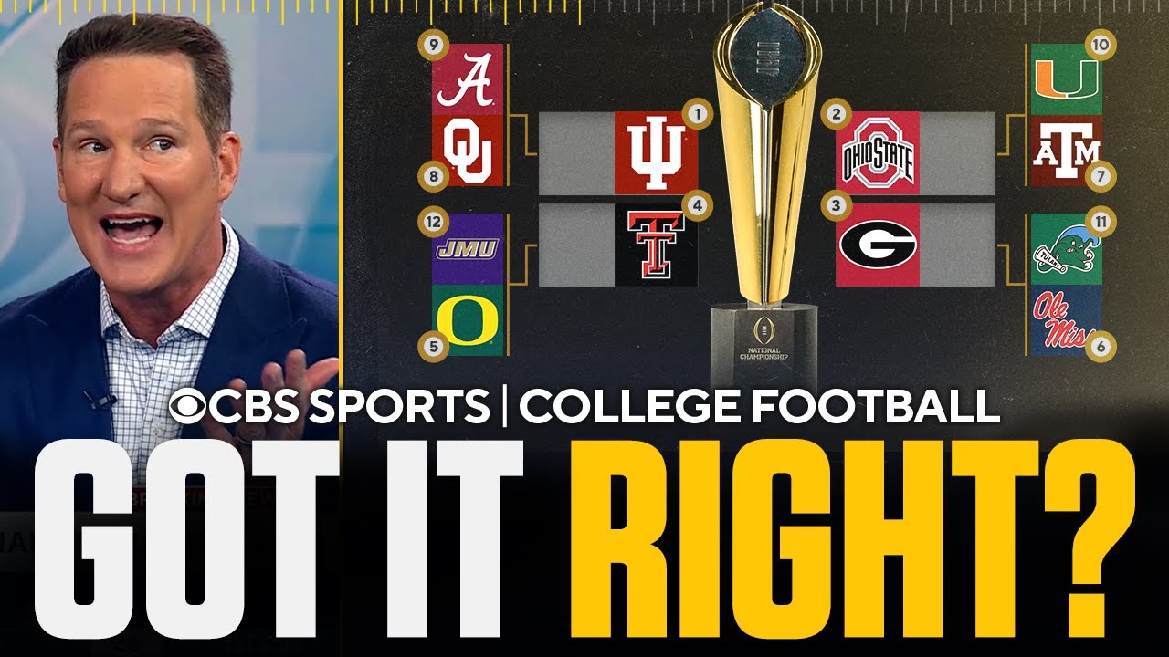 College Football Playoff FINAL Rankings Reaction: Miami, Alabama ARE IN ...