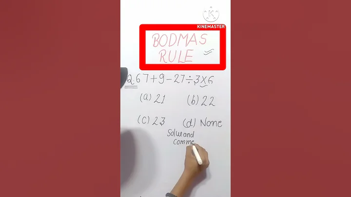 #Bodmas Rule ||2022||thanks for watching 👍❤️BODMAS rule is an acronym .👍