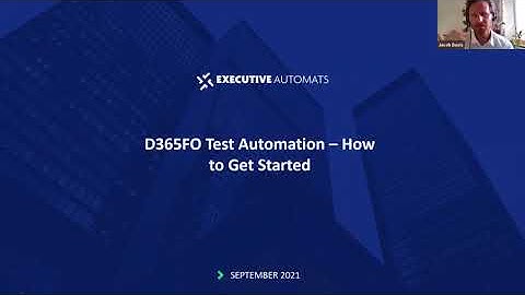 Dynamics 365 FO Test Automation - How to Get Started