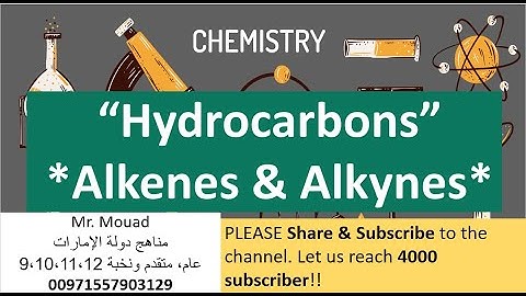 Hydrocarbons| Lesson 3: Alkenes & Alkynes @EasyChemistry4all