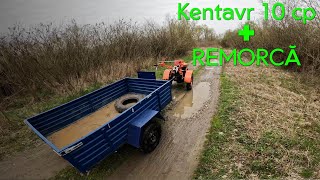 Motocultor KENTAVR + remorca