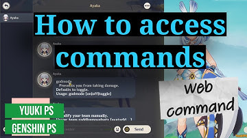 how to access commands for genshin private server | web command yuuki private server