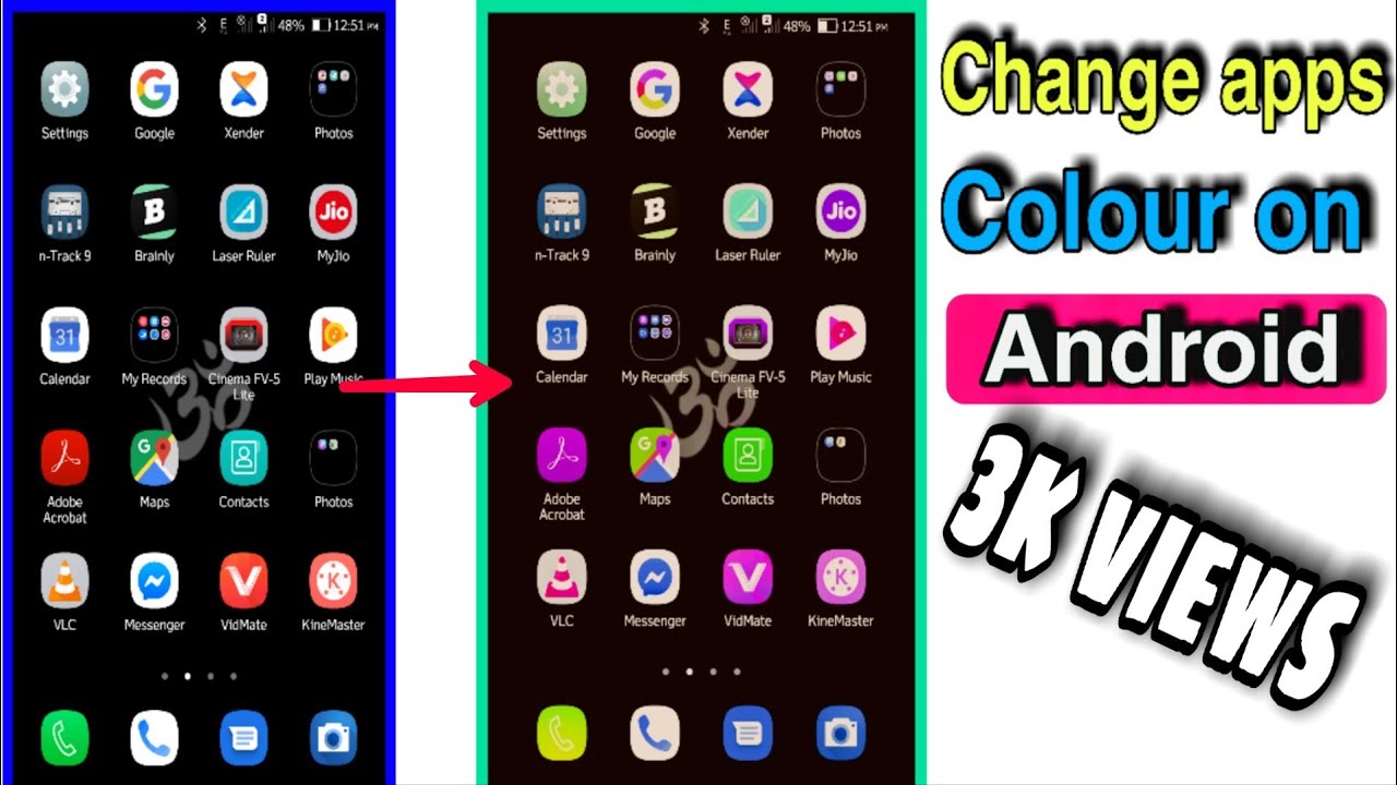 See this magic apps colour will change automatically 💥. Apps colour