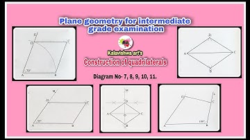 Intermediate drawing grade examination  geometry , diagram number 7,8,9,10,11