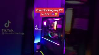 What’s happens when you overclock your PC to 8GHz #shorts | Credit Blazetechnology- Tiktok