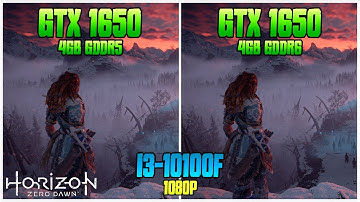 GTX 1650 gddr5 vs GTX 1650 gddr6 (with i3-10100F) | Horizon Zero Dawn