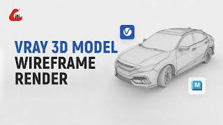 Learn Vray 3D Model Wireframe Render | 3D Animation Tutorial