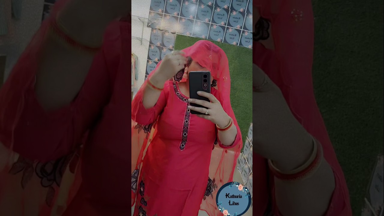 kathuria Libas beautiful party wear red suit ❤️