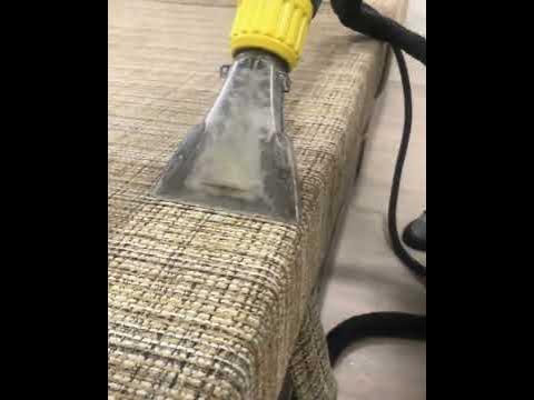 Влажная химчистка дивана с помощью Karcher Puzzi 10/1 - YouTube