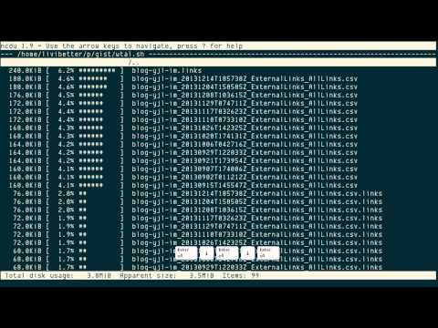 ncdu: NCurses Disk Usage (du)