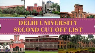 DELHI UNIVERSITY SECOND CUT-OFF LIST 2018