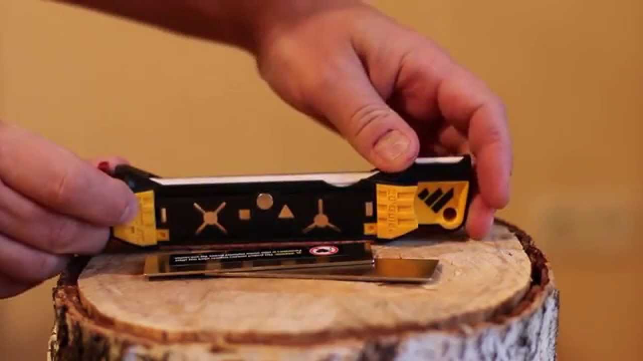Как точить нож. Точилка для ножей DAREX - YouTube