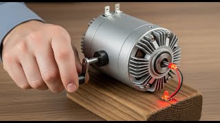 DIY Free Energy Generator | hand crank generator | school project