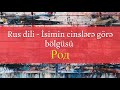 Rus dilində isimin cinslərə görə bölgüsü (Род) I rus dili oyrenmek