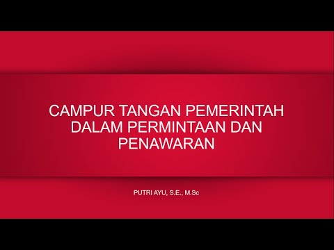 Video: Mengapa pemerintah menetapkan pagu harga?