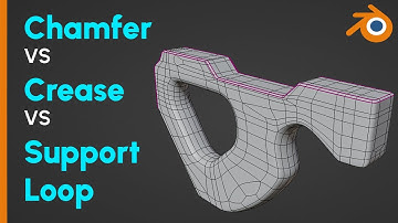 Chamfer vs Crease vs Support Loops - Which is Best? [Blender]