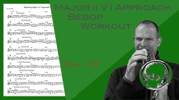 How To Apply Jazz Bebop Approach Notes and Enclosures on Major ii V I in Concert Ab FREE PDF
