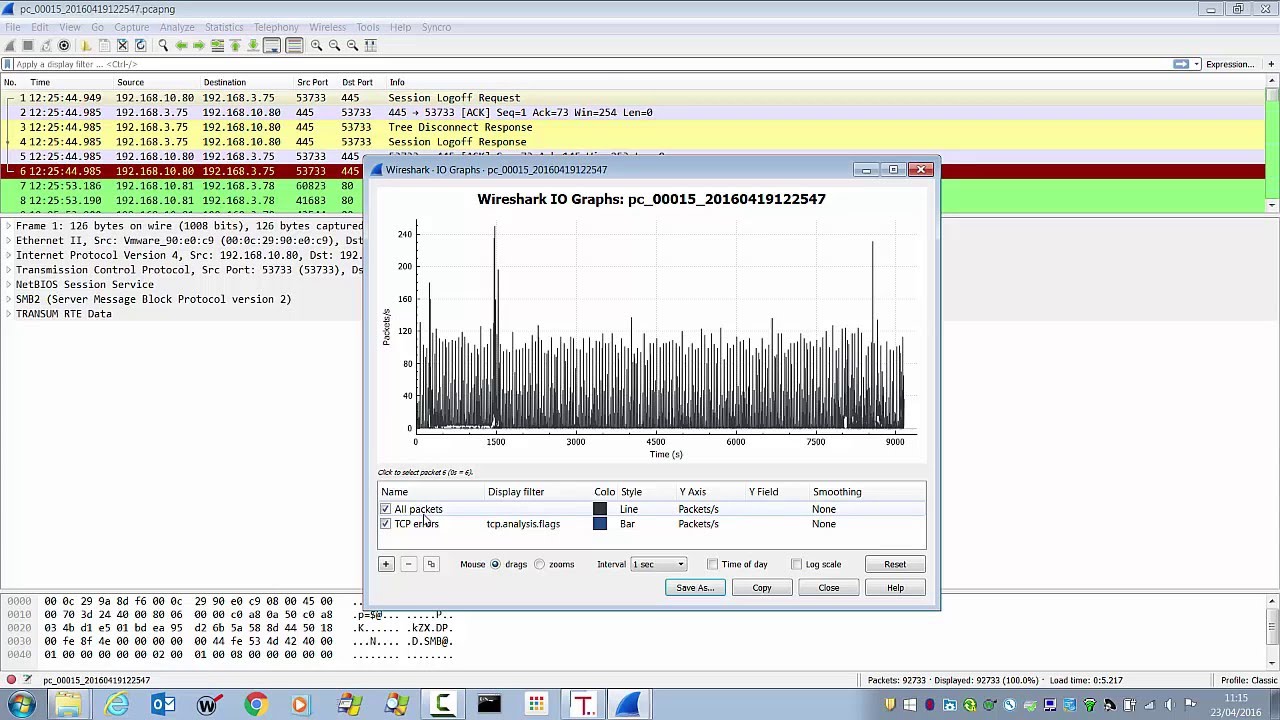 wireshark usage