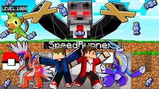 Minecraft Pixelmon Manhunt mas TROLLEI meus amigos com POKEMON OPS (1 Speedrunner VS 2 Caçadores)