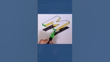 3D Letter M for beginners #jkr360 #illustration #drawing #3d #stepbystep #art #shorts #3dart