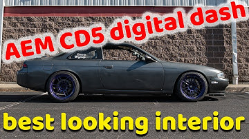 AEM CD5 digital dash mounting and Interior reinstallation.  The best it has looked | rb25 s14 240sx