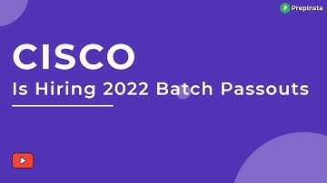 CISCO is Hiring for 2022 Batch Passouts (Customer Success Specialist Intern)