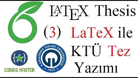 Title Page In LaTeX | LaTeX KTÜ Thesis 3