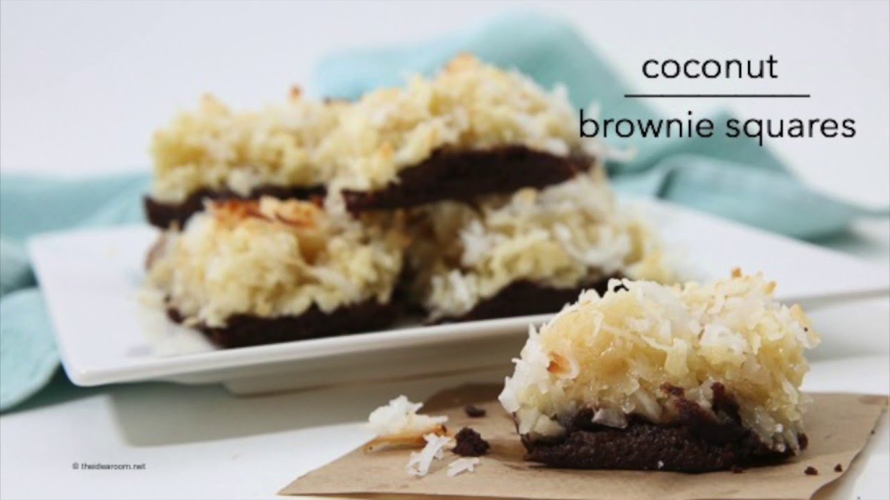 Coconut Brownie Squares