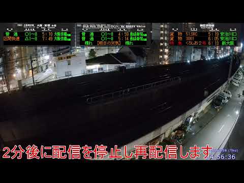 大阪環状線・梅田貨物線ライブカメラ 2026/10/07 17:00~ Osaka, JAPAN, Train Camera