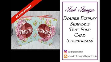 🔴 Double Display Sideways Tent Fold Card