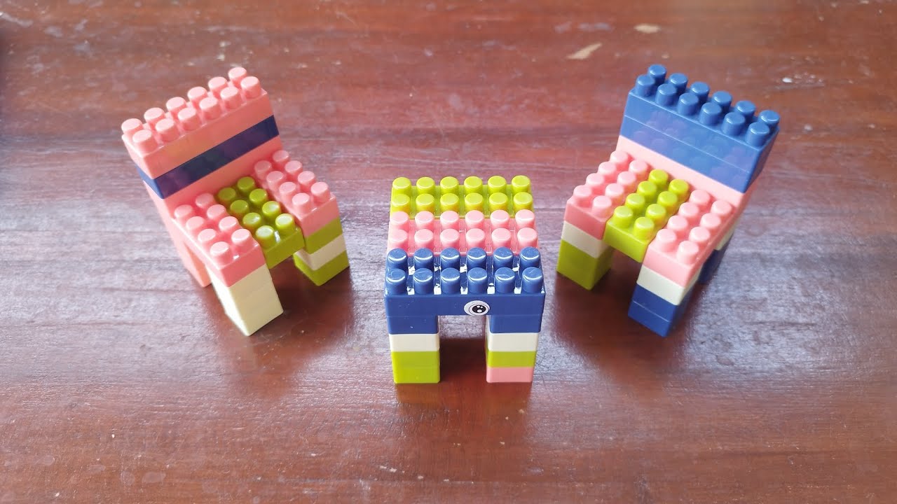 5 Minutes Satisfying DIY Build Table and Chairs Building Blocks Lego ...