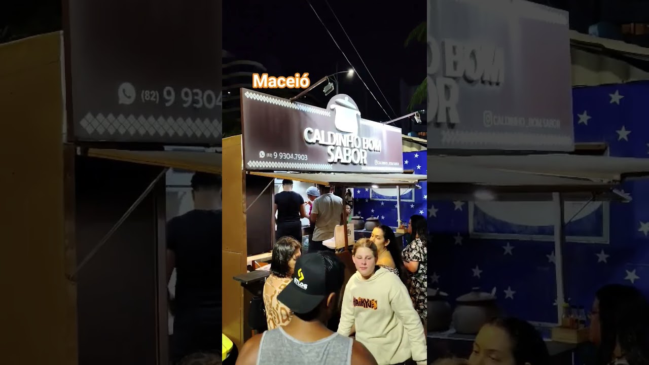 Melhor caldinho da noite em Maceió. Best cheap food in Maceió - Brazil