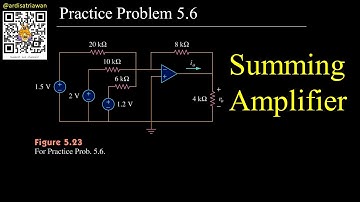 Practice Problem 5.6 Fundamental of Electric Circuits (Sadiku) 5th Ed - Op-amp - Summing Amplifier