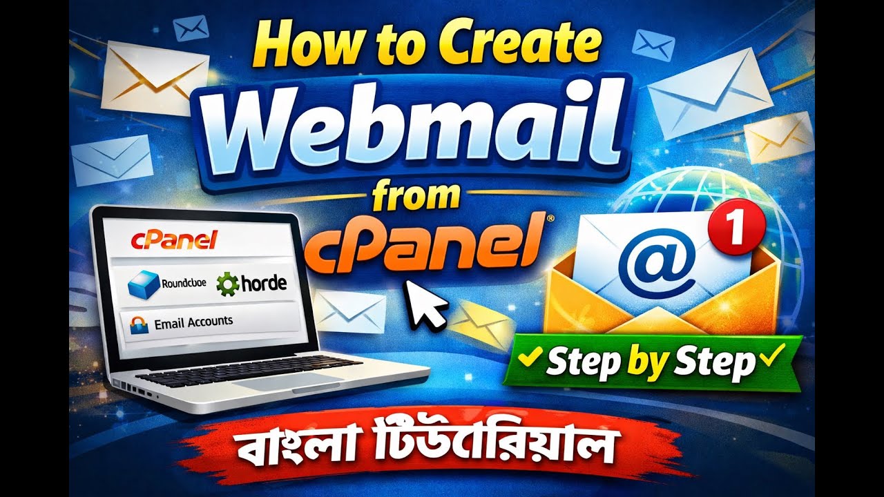 How to Create Webmail Email Account from cPanel Step by Step