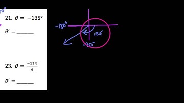 HA2, Worksheet 9.3, Video #2, Reference Angles